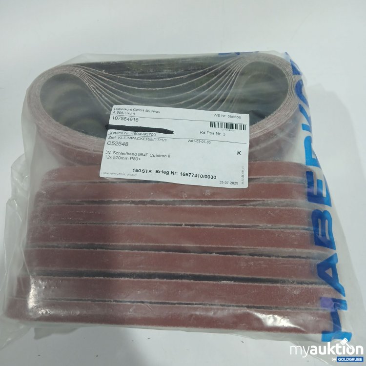 Artikel Nr. 881983 Artikel Nr. 881983: 3M Schleifband 984F Cubitron II 12x520mm P80+ 150Stk