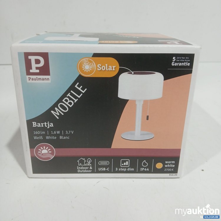 Artikel Nr. 447984: Paulmann Solar Mobile Bartja Tischleuchte Weiß