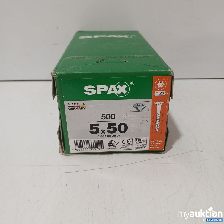 Artikel Nr. 460984 Artikel Nr. 460984: Spax 500/5×50 T20