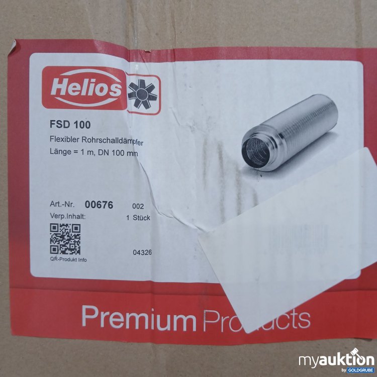 Artikel Nr. 857984 Artikel Nr. 857984: Helios Flexibler Rohrschalldämpfer 1m DN100mm