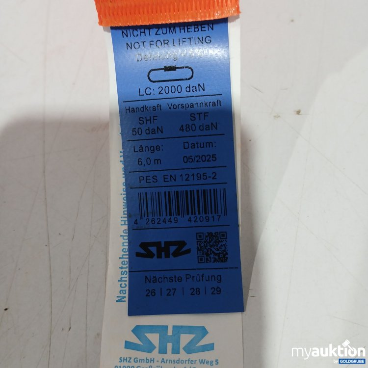 Artikel Nr. 891984: Shz Spanngurt 6m 