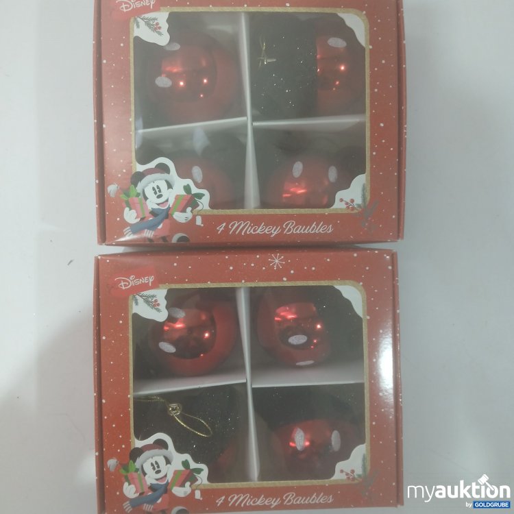 Artikel Nr. 911984 Artikel Nr. 911984: Mickey Baubles 2×4Stk rot-schwarz