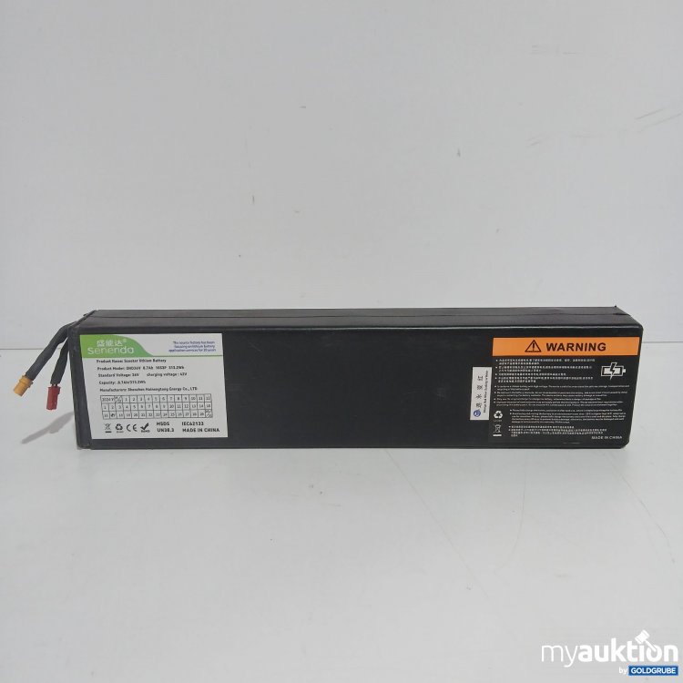 Artikel Nr. 811985: Senenda Scooter Lithium Battery SND36V 8.7Ah 10S3P 313.2Wh 
