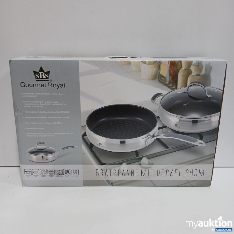 Artikel Nr. 865986: SBS Gourmez Royal Bratpfanne mit Deckel 24cm 