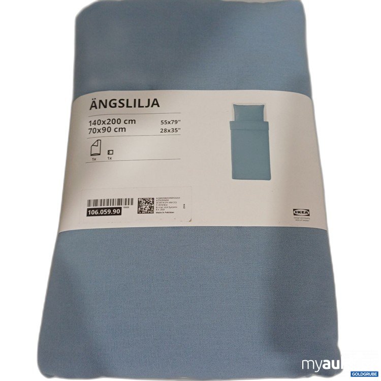 Artikel Nr. 931986 Artikel Nr. 931986: IKEA ÄNGSLILJA Bettwäsche-Set, Hellblau