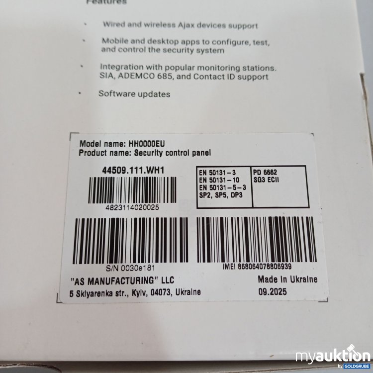 Artikel Nr. 960986: Ajax Hub Hybrid (2G) HH0000EU