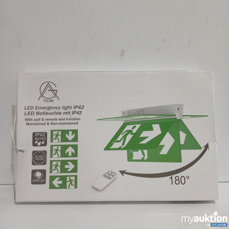 Artikel Nr. 963986: LED Notleuchte IP42 mit Fernbedienung