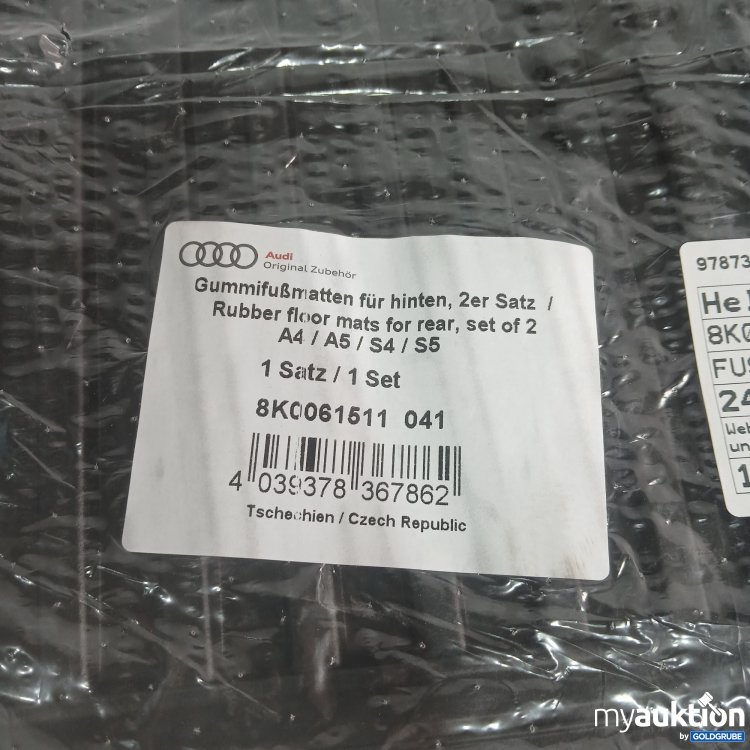 Artikel Nr. 973986 Artikel Nr. 973986: Audi Gummifußmatten für hinten 2er Set A5/A5/S4/S5