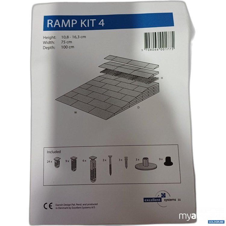 Artikel Nr. 444987 Artikel Nr. 444987: Kunststoff Rampe 10,8-16,3x75x100