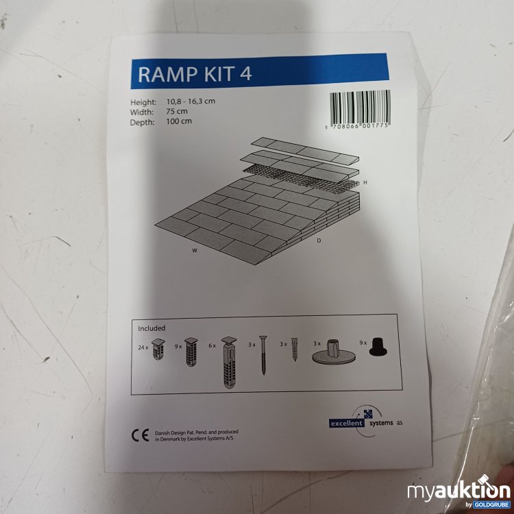 Artikel Nr. 444987 Artikel Nr. 444987: Kunststoff Rampe 10,8-16,3x75x100