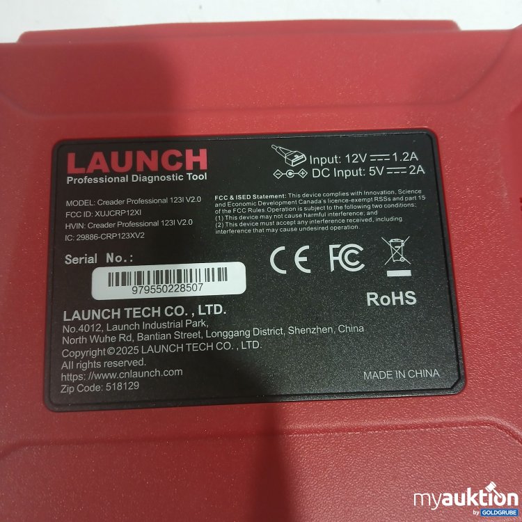 Artikel Nr. 881987: Launch Professional Diagnostic Tool 123I V2.0 