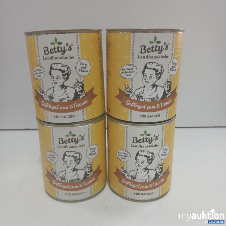 Artikel Nr. 997987: Bettys Landhausküche Katze Geflügel pur je 800g 4Stk