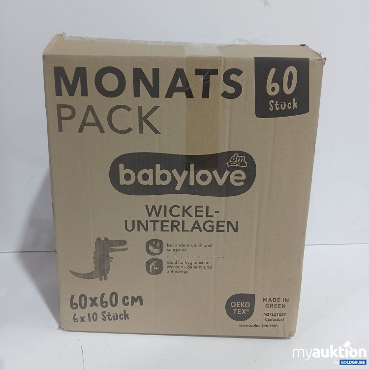 Artikel Nr. 998987: Babylove Wickelunterlagen 60x60cm 6x10Stk 