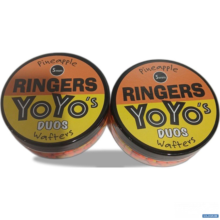 Artikel Nr. 881988: Ringers Yoyo's Pineapple Duos Wafters 5mm Orange & Yellow je 30g 