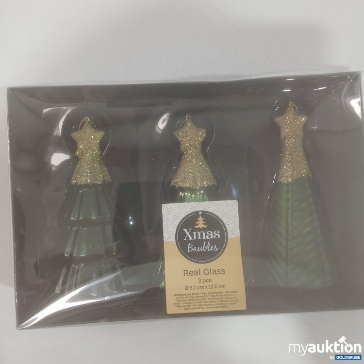 Artikel Nr. 911988 Artikel Nr. 911988: Xmas Baubles 3Stk pine green