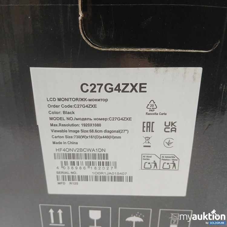 Artikel Nr. 956988: AOC Gaming True Valiant C27G4ZXE Gaming Monitor 27" 