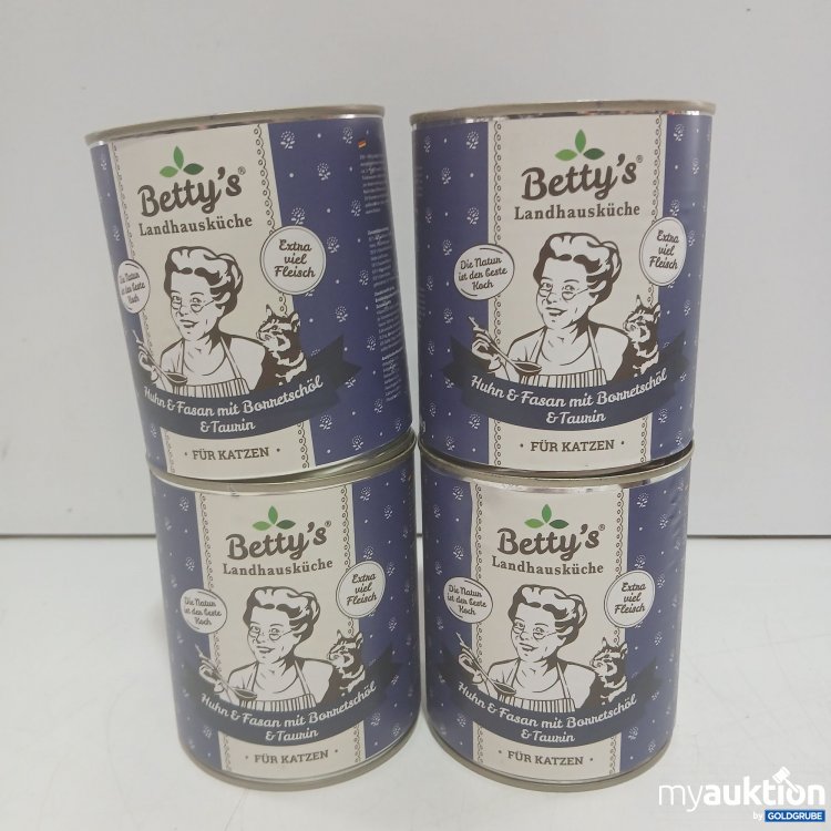 Artikel Nr. 997988: Bettys Landhausküche Katze Huhn&Fasan je 800g 4Stk