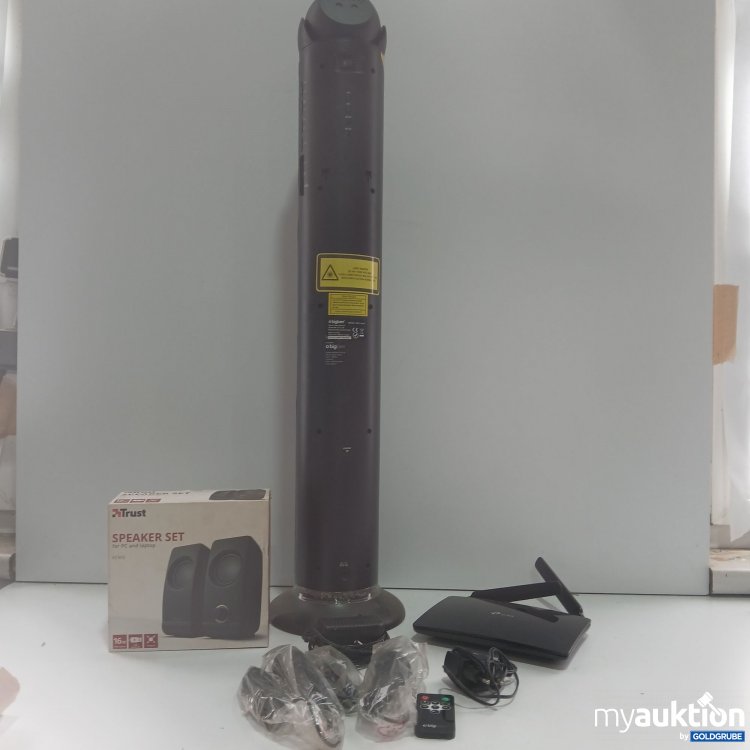 Artikel Nr. 361989 Artikel Nr. 361989: Bigben Stereo Tower Speaker TW11 Laser mit Diverse Zubehör