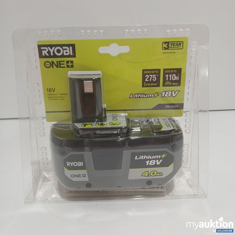 Artikel Nr. 853989 Artikel Nr. 853989: Ryobi One 18V Lithium