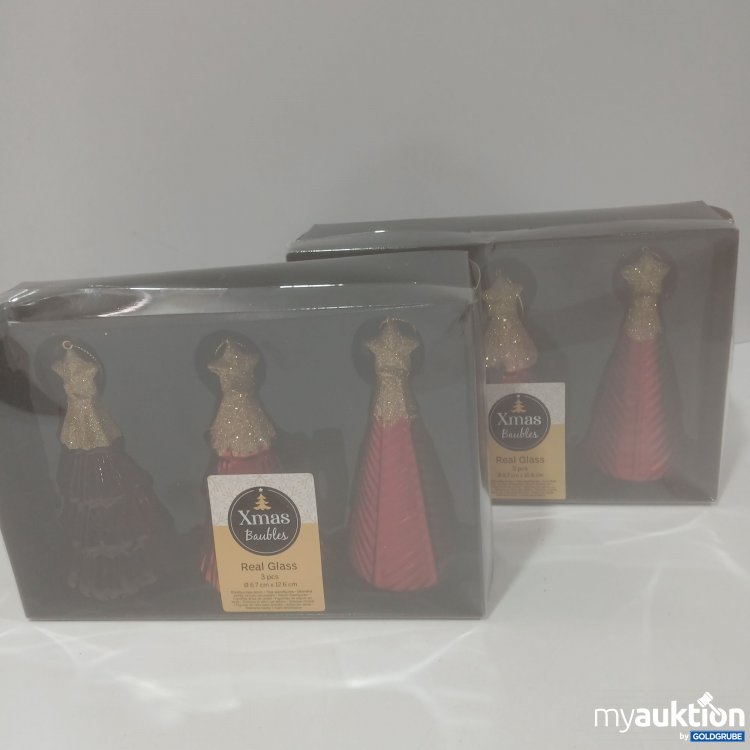 Artikel Nr. 911989 Artikel Nr. 911989: Xmas Baubles 2× 3Stk. Christmas Red