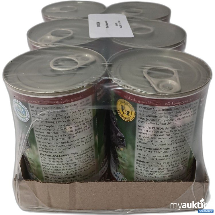 Artikel Nr. 951989: Paneon Rind-Menü 6x400g