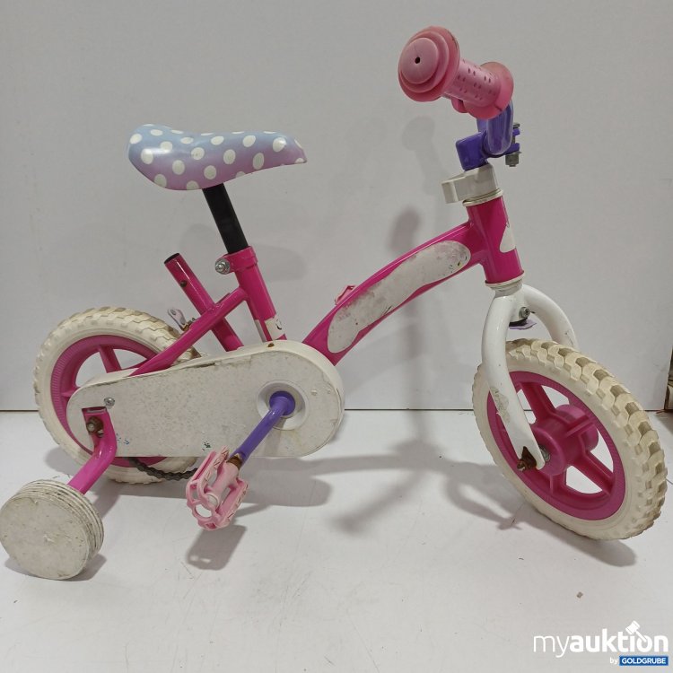 Artikel Nr. 446990: Kinderfahrrad mit Stützrädern, Pink, ca.80x55cm