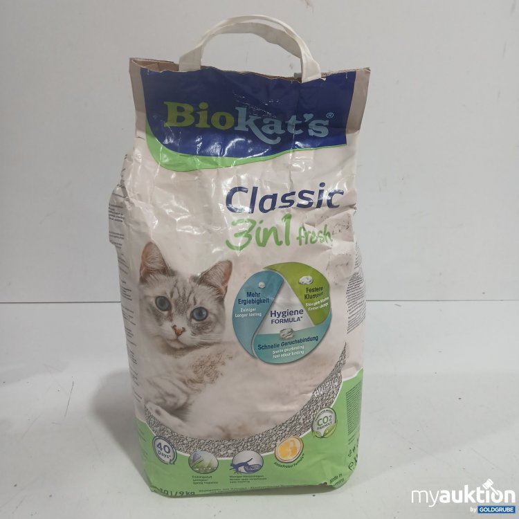 Artikel Nr. 464990: Biokats Katzenstreu Classic 3in1 fresh 9 kg