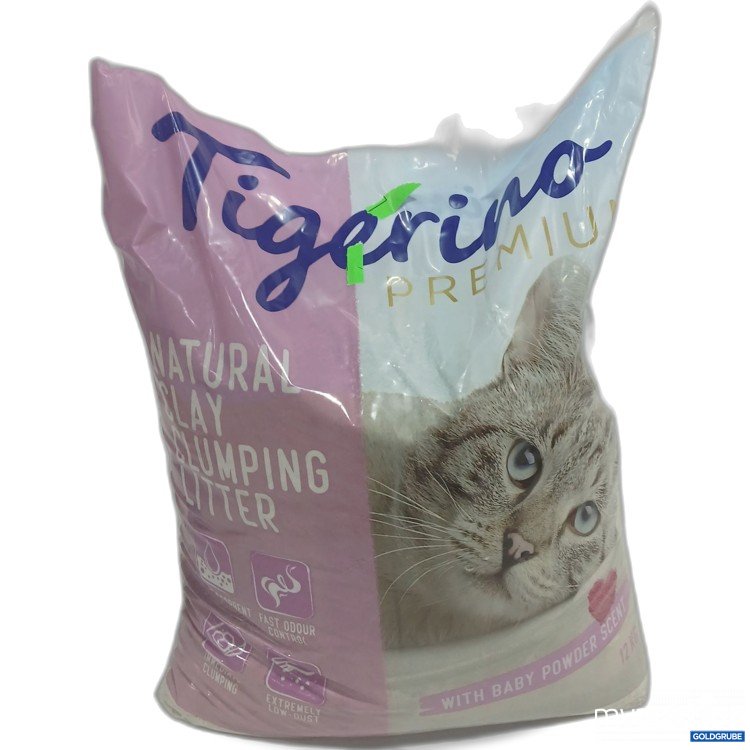 Artikel Nr. 950990: Tigerino Natural Clay Clumping Litter with Baby Powder Scent 12kg 