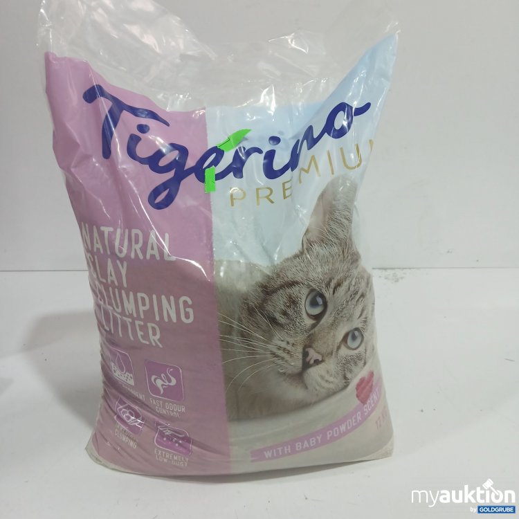 Artikel Nr. 950990: Tigerino Natural Clay Clumping Litter with Baby Powder Scent 12kg 