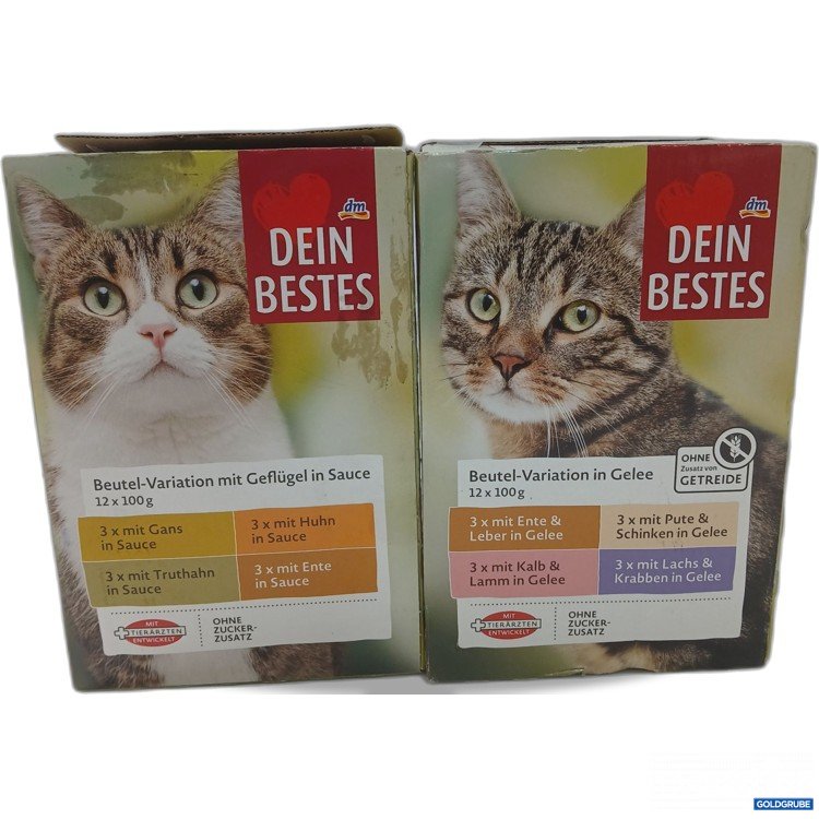 Artikel Nr. 958990: Dm Dein Bestes verschiedene Sorten Nassfutter 2Stk 12x100g 