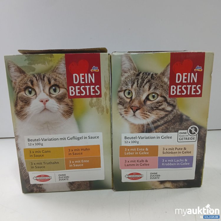 Artikel Nr. 958990: Dm Dein Bestes verschiedene Sorten Nassfutter 2Stk 12x100g 
