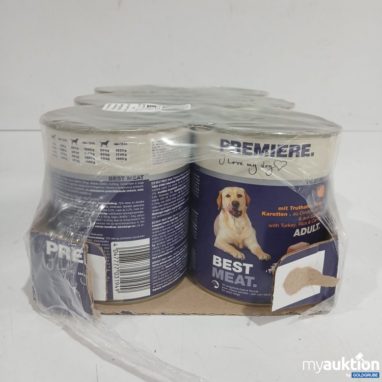 Artikel Nr. 972990: Premiere Best Meat Hundefutter Truthahn, Karotten & Reis 6x800g