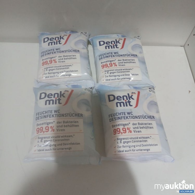 Artikel Nr. 981990 Artikel Nr. 981990: Denk mit Feuchte WC Desinfektionstücher 4Pack