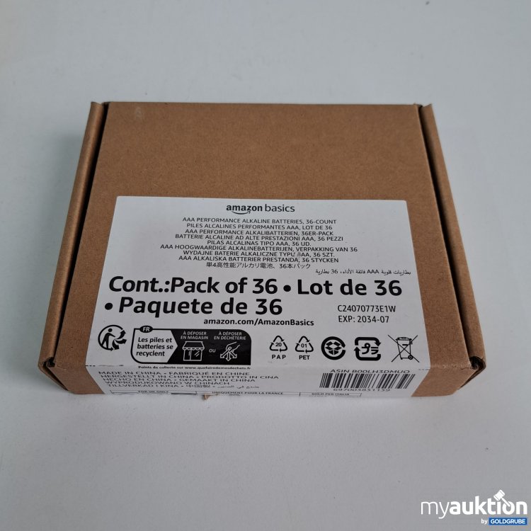 Artikel Nr. 808991: Amazon Basics Batterien AAA 36Stk