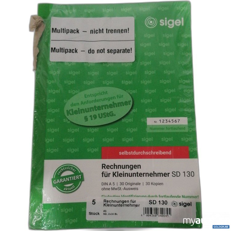 Artikel Nr. 886991 Artikel Nr. 886991: Sigel Rechnungen für Kleinunternehmer A5