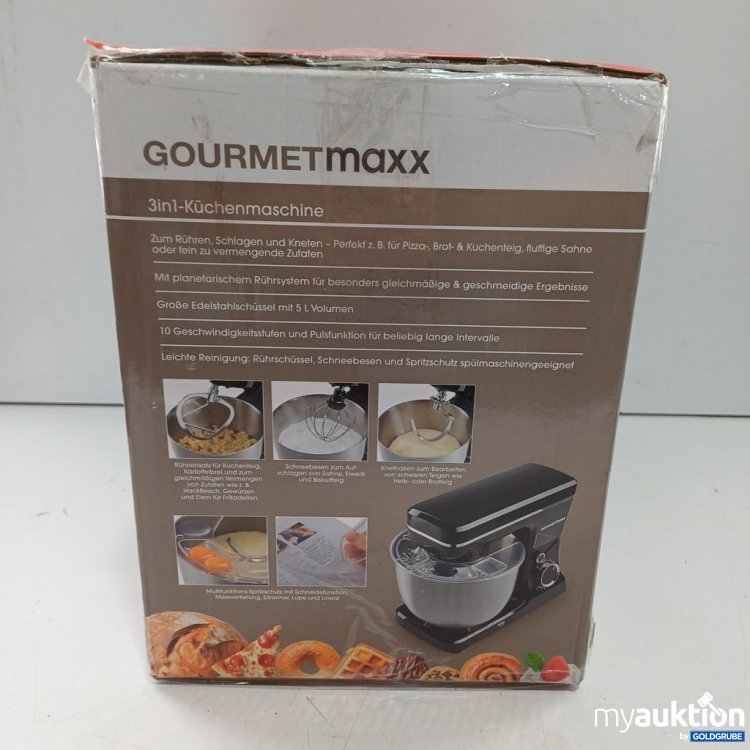Artikel Nr. 446992 Artikel Nr. 446992: GOURMETmaxx 3in1-Küchenmaschine 1500W 5l