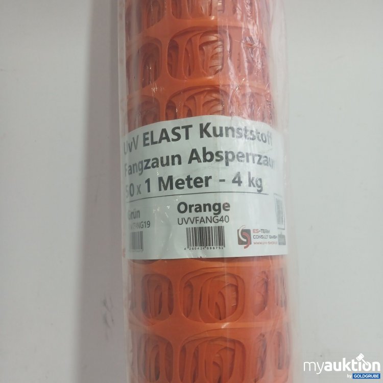 Artikel Nr. 463992 Artikel Nr. 463992: UvV ELAST Kunststoff Fangzaun Absperrzaun 50x1 Meter Orange