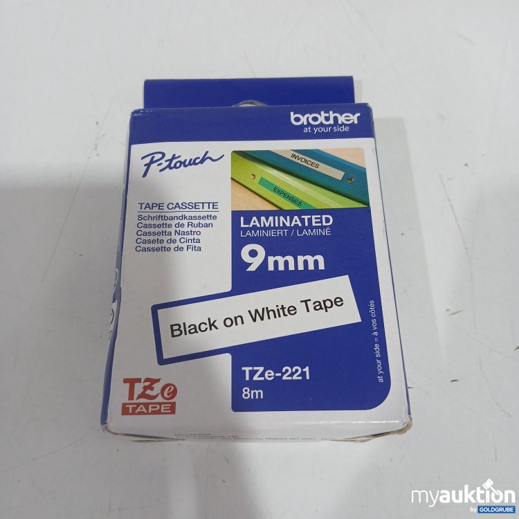 Artikel Nr. 893992: Brother Tape Cassette Black on white 8m 