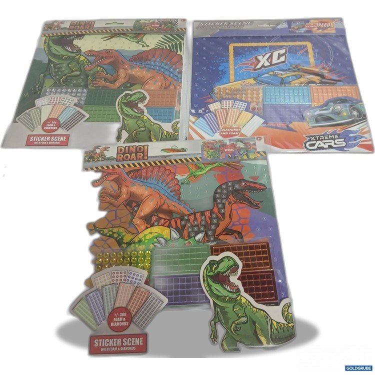 Artikel Nr. 928992: Sticker Scene with Foam & Diamond 3Stk 