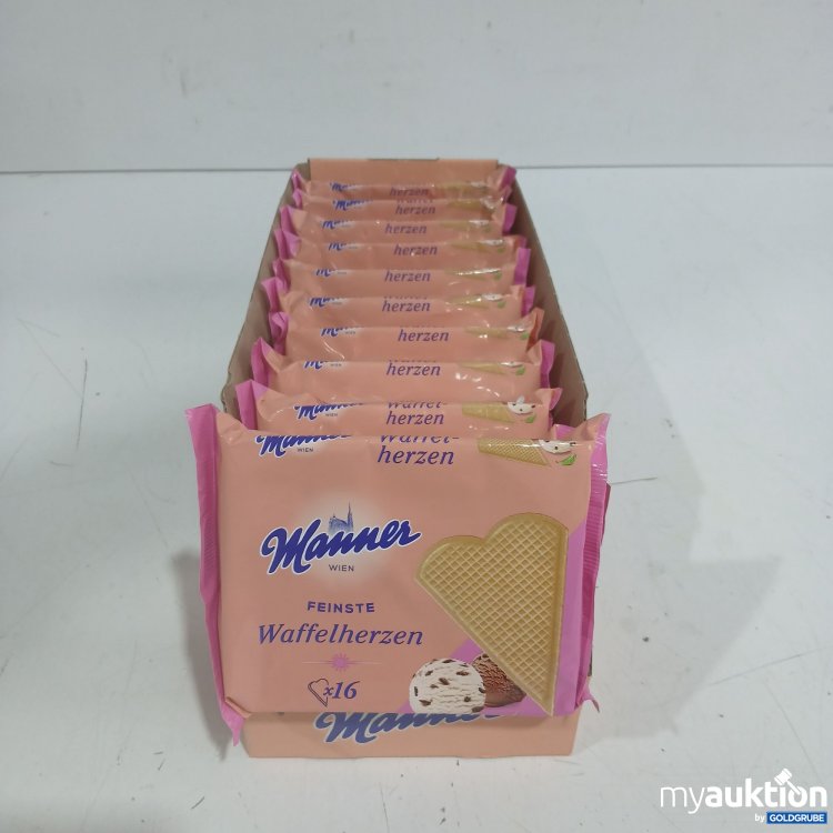 Artikel Nr. 939992: Manner Feinste Waffelherzen 12x 16Stk