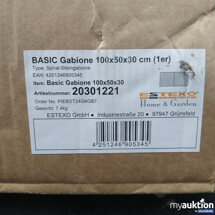 Artikel Nr. 971992: Basic Gabione 100×50×30cm (1er), Art.No. 20301221