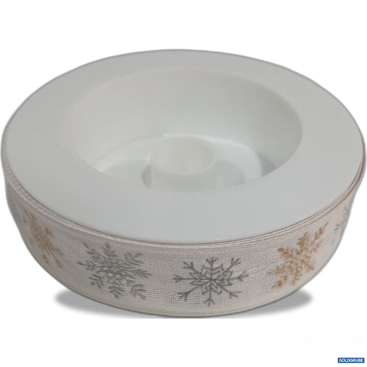 Artikel Nr. 978992 Artikel Nr. 978992: Dekoband / Geschenksband weiß silber gold