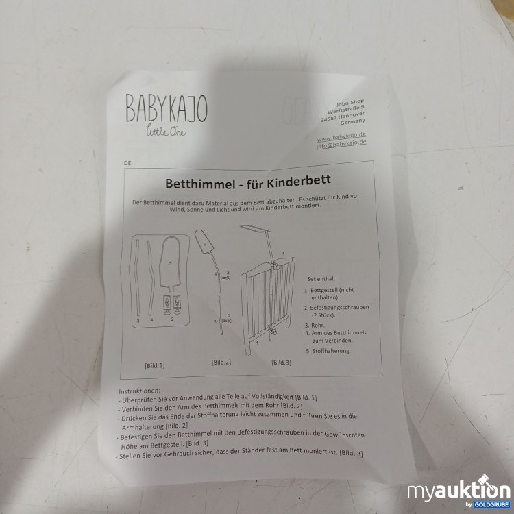 Artikel Nr. 444993 Artikel Nr. 444993: Babykajo Betthimmel für Kinderbett