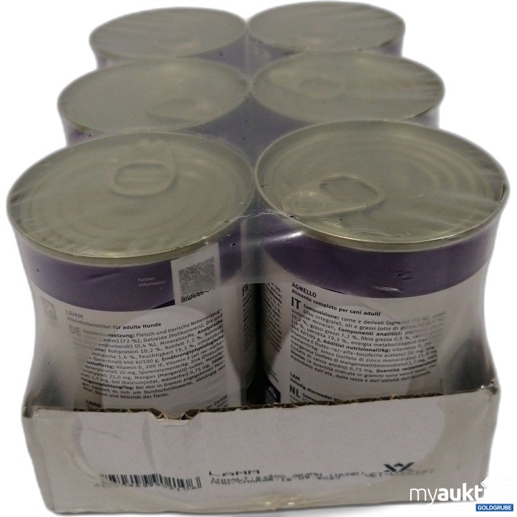 Artikel Nr. 897993 Artikel Nr. 897993: Vet-Concept Lamm 6x400g