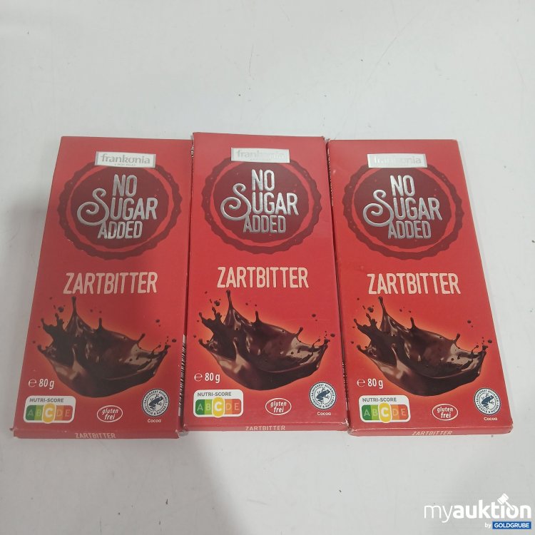 Artikel Nr. 969993 Artikel Nr. 969993: Frankonia No sugar added Zartbitter je 80g