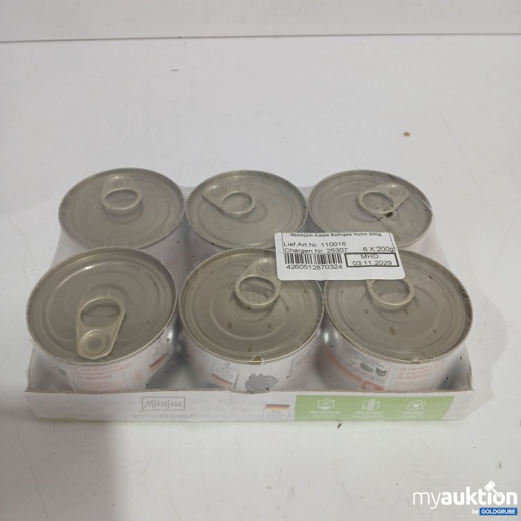 Artikel Nr. 972993: Mjamjam Katzenfutter saftiges Huhn 6x200g 