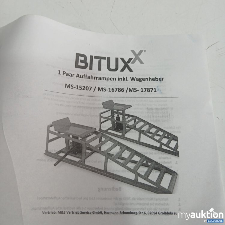 Artikel Nr. 973993 Artikel Nr. 973993: Bituxx Auffahrrampen inkl. Wagenheber MS15207-1