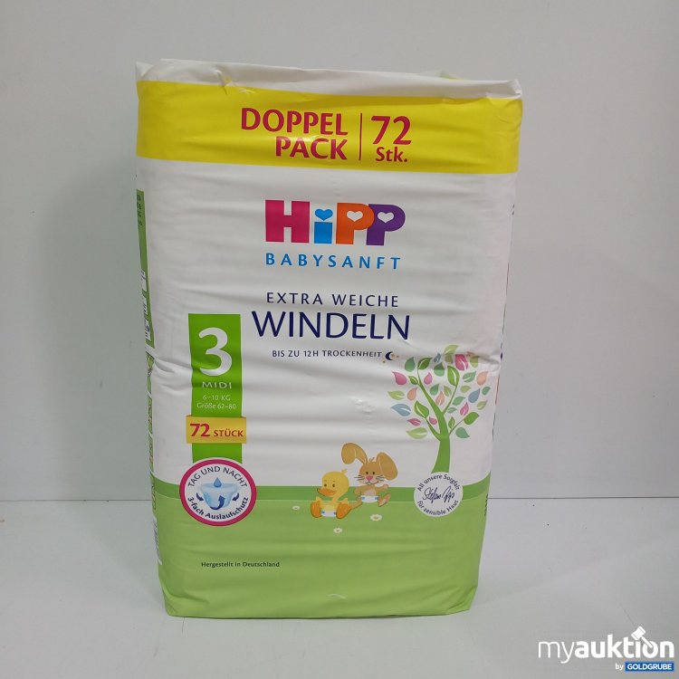 Artikel Nr. 821994: Hipp Windeln 3, extra weich 72Stk.