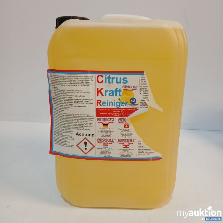 Artikel Nr. 870994: Singoli Citrus Kraft Reiniger 10l