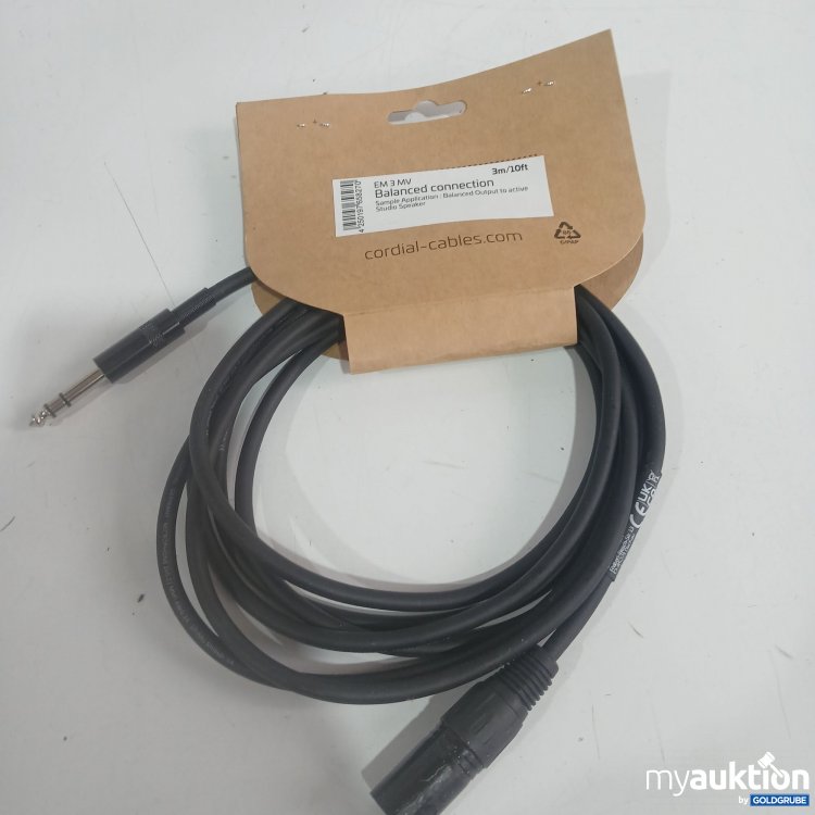 Artikel Nr. 872994: Cordial Elements Kabel EM3MV 3m 